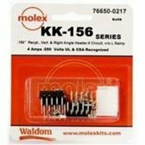 Molex Headers & Wire Housings Kk-156 Kit No Ramp V & Ra Hdr Rec 5Ckt 766500217